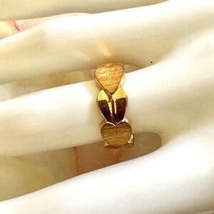 14k HGE gold heart ring